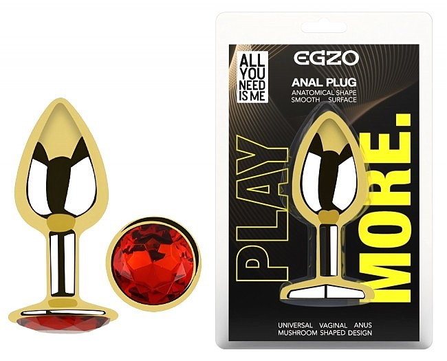 ������������� �������� ������ � ���������� EGZO Gold Round Plug, 7 � 2,8 ��