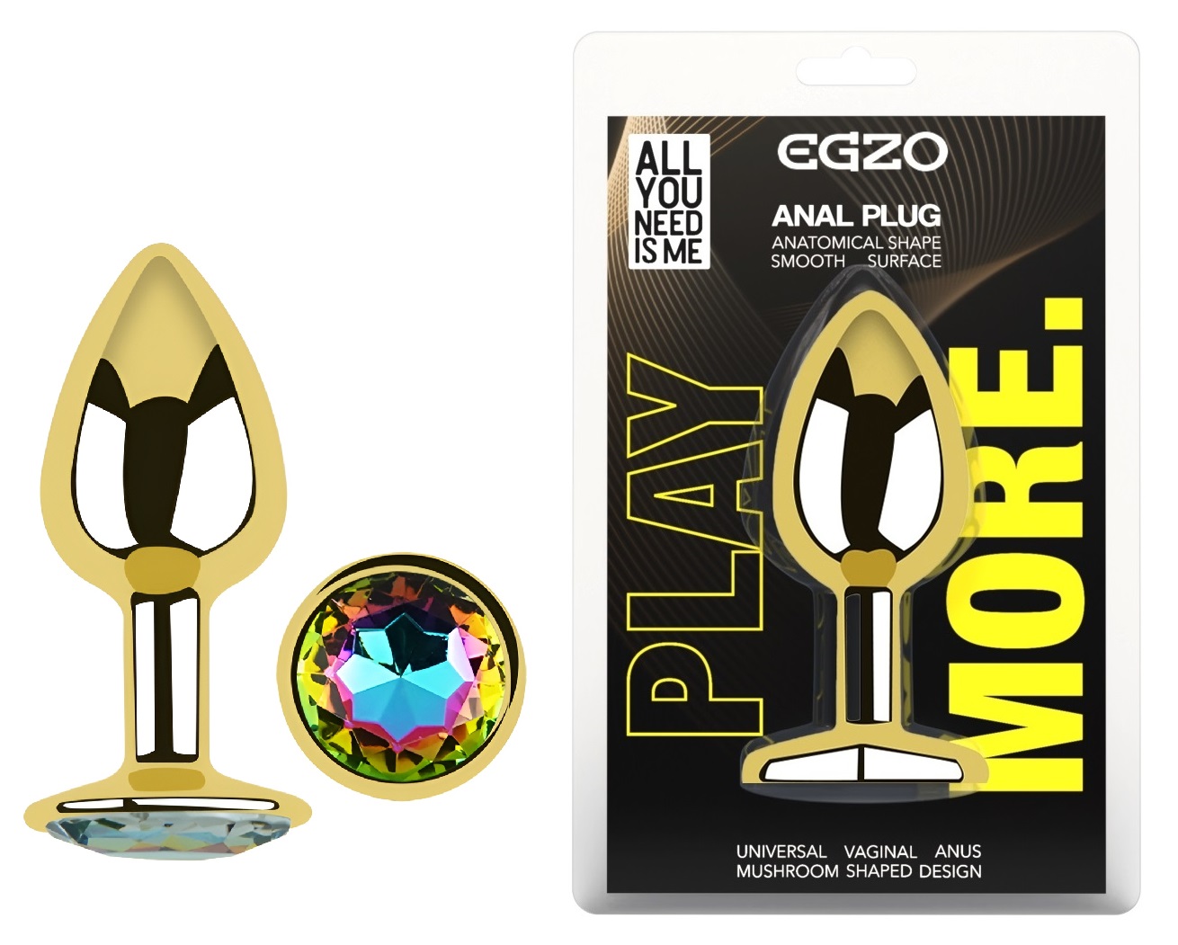 ������������� �������� ������ � ���������� EGZO Gold Round Plug, 7 � 2,8 ��