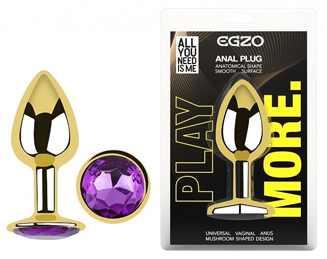 ������������� �������� ������ � ���������� EGZO Gold Round Plug, 7 � 2,8 ��