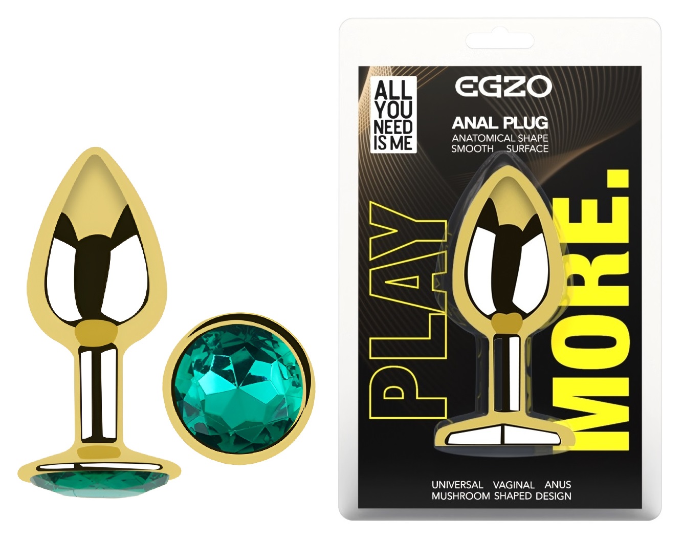 ������������� �������� ������ � ���������� EGZO Gold Round Plug, 7 � 2,8 ��