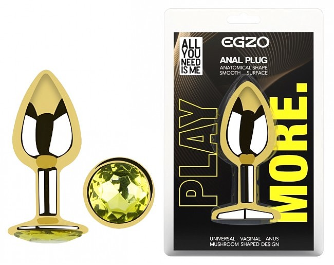 ������������� �������� ������ � ���������� EGZO Gold Round Plug, 7 � 2,8 ��