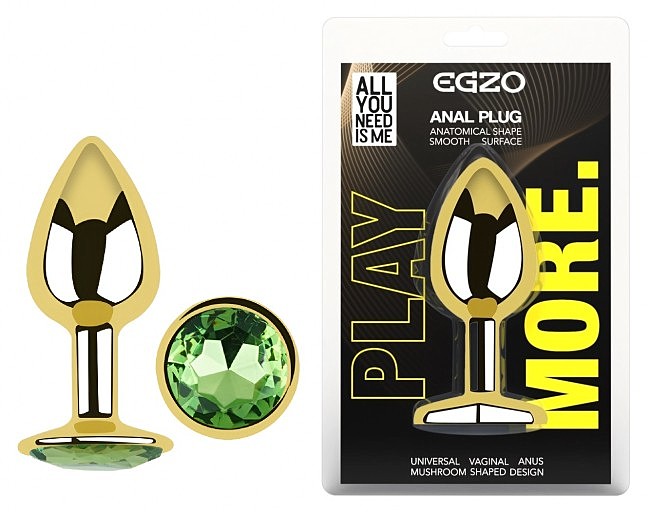 ������������� �������� ������ � ���������� EGZO Gold Round Plug, 7 � 2,8 ��