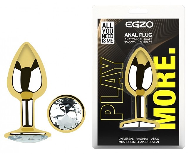 ������������� �������� ������ � ���������� EGZO Gold Round Plug, 7 � 2,8 ��