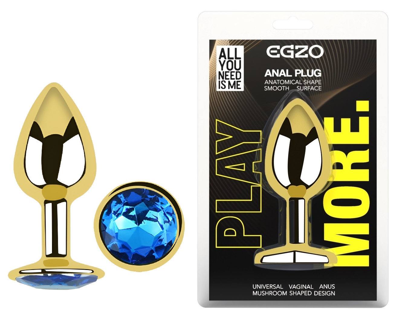 ������������� �������� ������ � ���������� EGZO Gold Round Plug, 7 � 2,8 ��