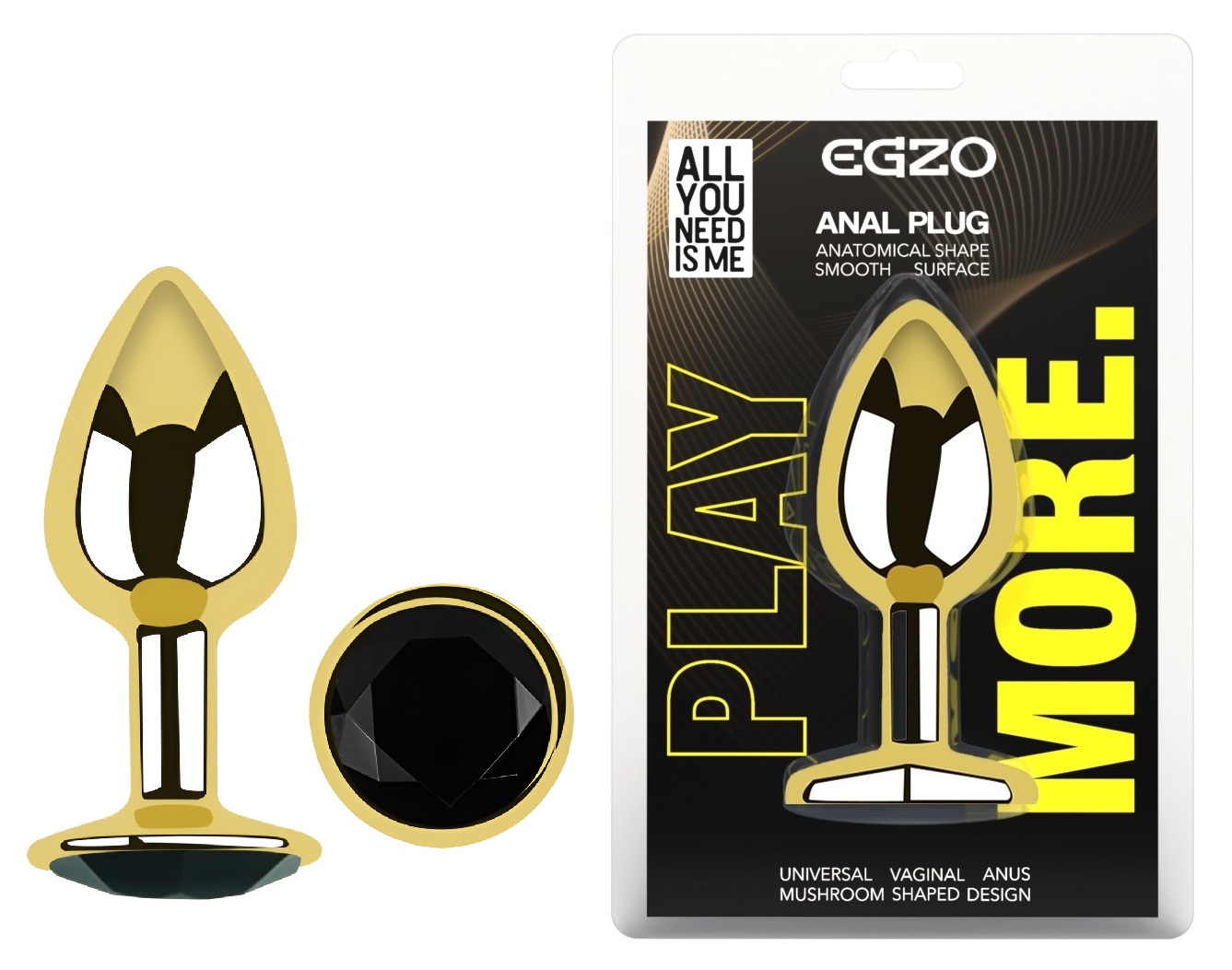 ������������� �������� ������ � ���������� EGZO Gold Round Plug, 7 � 2,8 ��