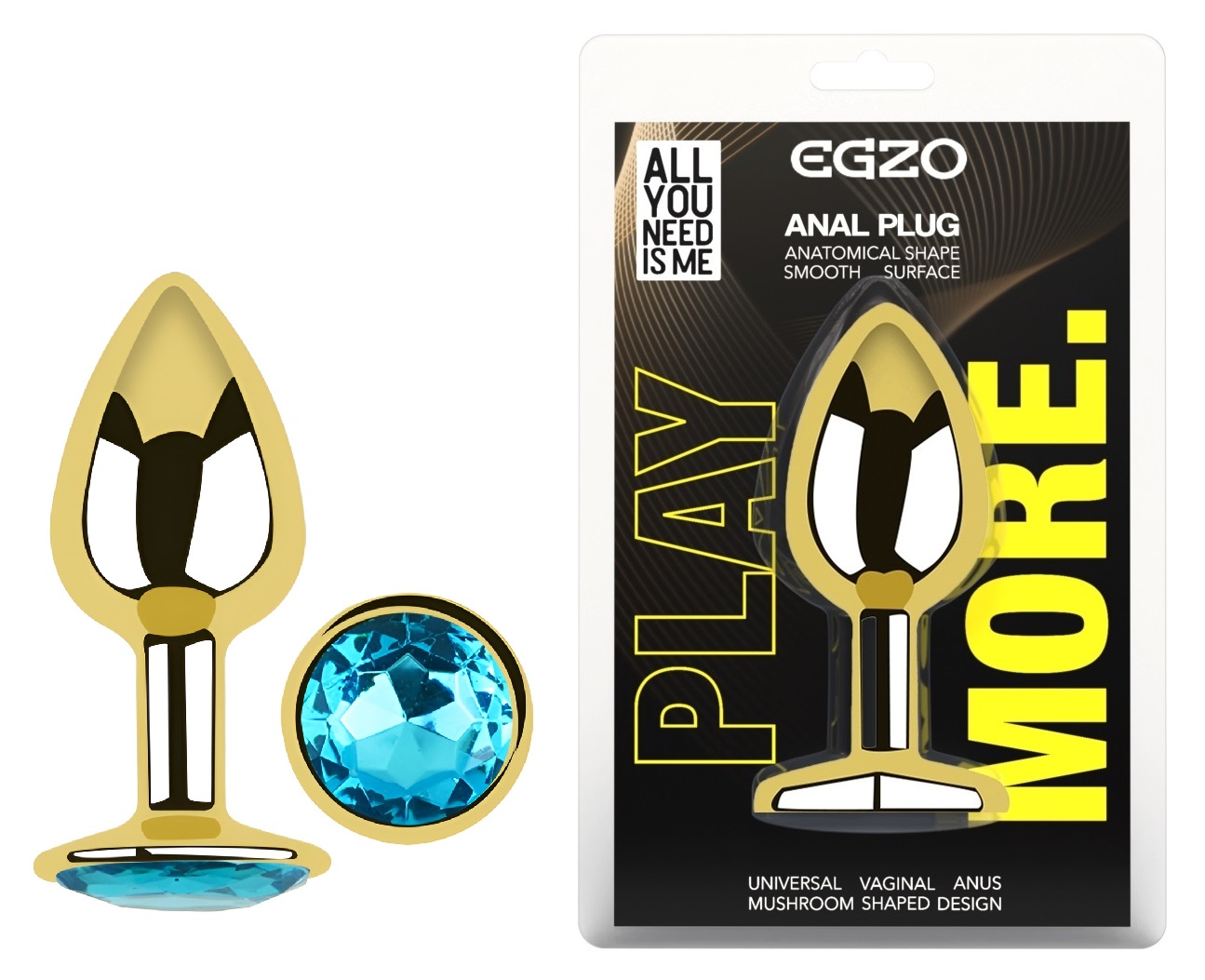 ������������� �������� ������ � ���������� EGZO Gold Round Plug, 7 � 2,8 ��