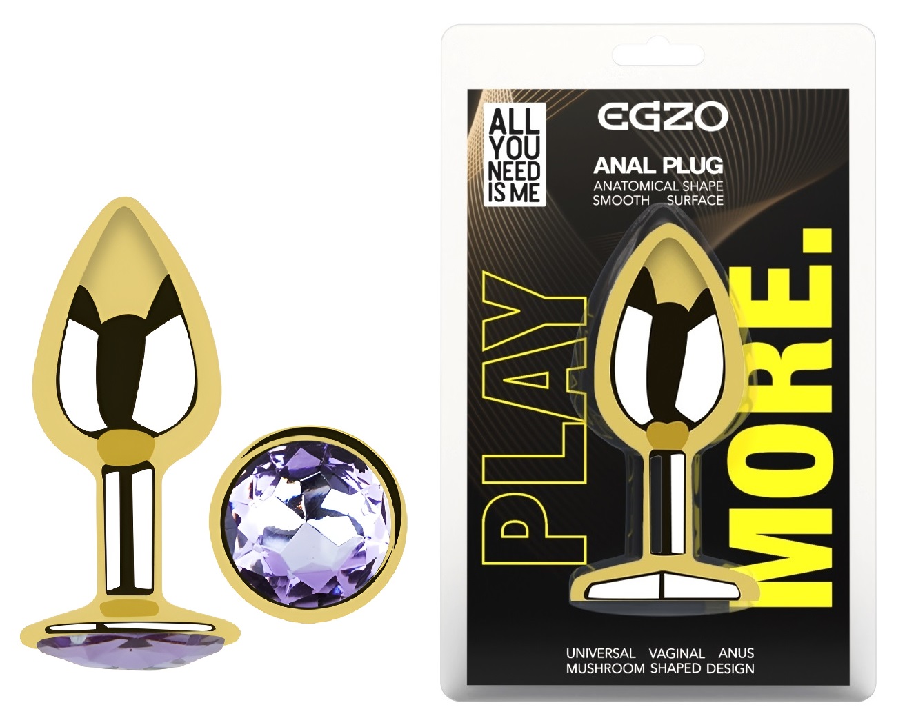 ������������� �������� ������ � ���������� EGZO Gold Round Plug, 7 � 2,8 ��