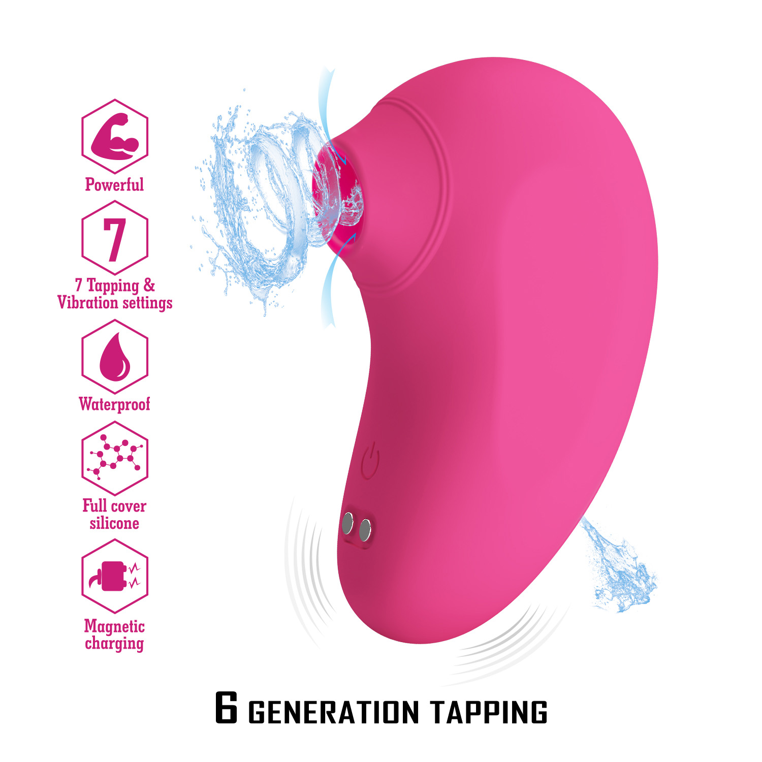 ������������ �������� Arila Clitoral Suction Vibrator, 7 ������� �������� � ��������� ����������, 9,2 � 3,5 ��