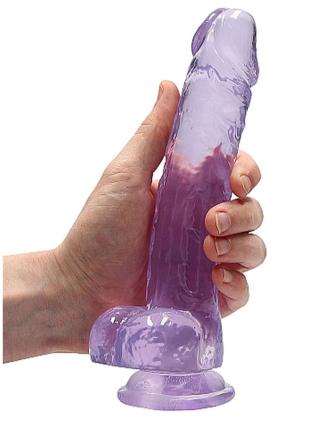 ������������� � �������� Realrock Dildo 8 Purple, ���������-����������, 21 � 4 ��