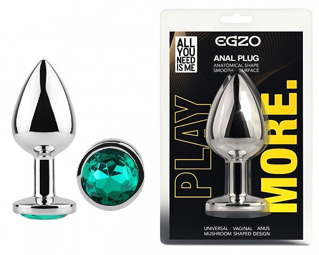  �������� ������ � ����� ���������� EGZO Silver Round Plug size S, 7 � 2,8 ��